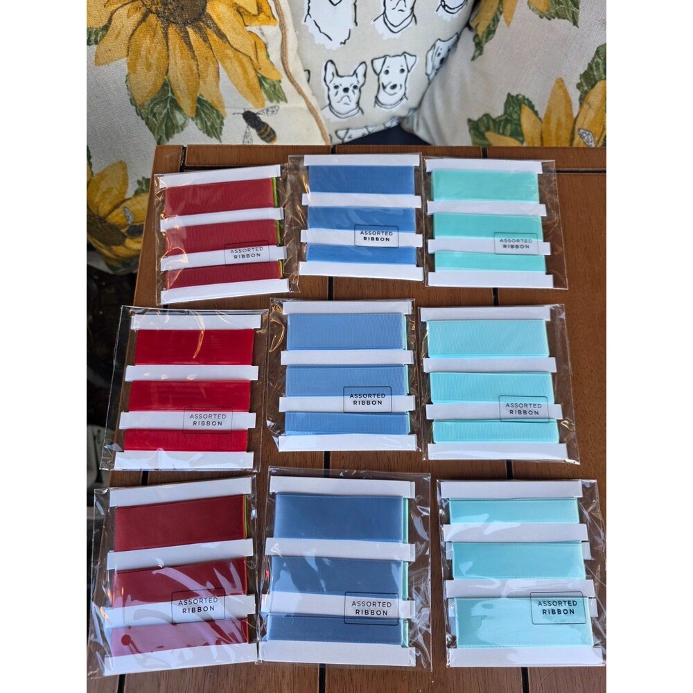 Crafter's Companion Assorted Ribbon Cards Lot of 9 Crafting Ribbon Bundles